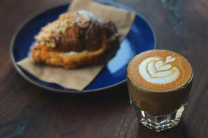 Cortado, Latte Art, Croissant, Heath Ceramics Serveware, Notnuetral Vero Glass, Coffee Experience, Single Origin